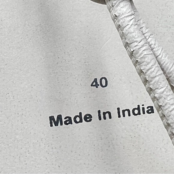 Free People Womens Caroline Cali White Leather Boho Flat Sandals Shoes Sz 40 10 - Picture 12 of 12